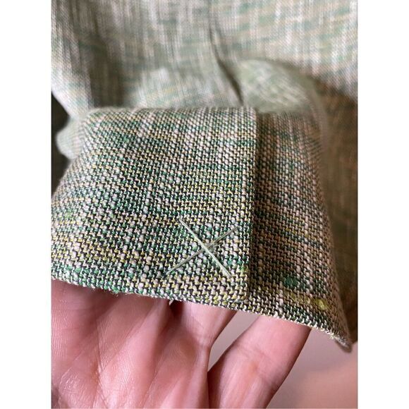 24W, Oscar de la Renta, vintage suit green & teal colour, excellent condition. - Picture 6 of 12